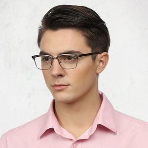 Gunmetal Wayfarer Full Rim Unisex Eyeglasses by Vincent Chase Online-118042