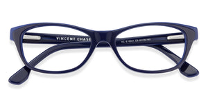 Blue Cat Eye Full Rim Women Eyeglasses by Vincent Chase VC-118144