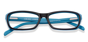 Blue Rectangle Full Rim Unisex Eyeglasses by Vincent Chase Online-118149