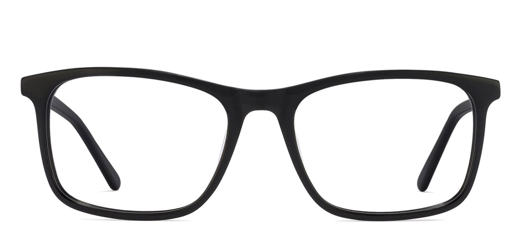 Black Rectangle Full Rim Unisex Eyeglasses by Vincent Chase Online-118180