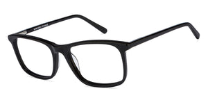 Black Rectangle Full Rim Unisex Eyeglasses by Vincent Chase Online-118180