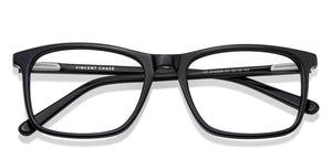 Black Rectangle Full Rim Unisex Eyeglasses by Vincent Chase Online-118180
