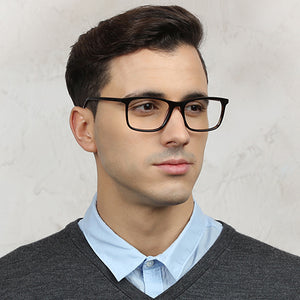 Tortoise Rectangle Full Rim Unisex Eyeglasses by Vincent Chase Online-118181