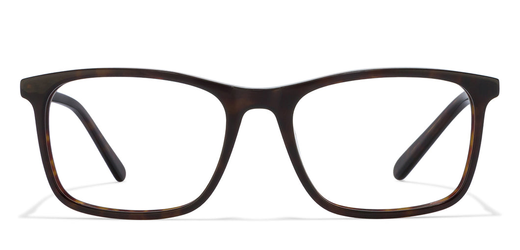 Tortoise Rectangle Full Rim Unisex Eyeglasses by Vincent Chase Online-118181