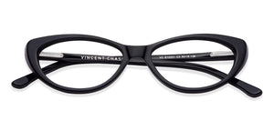 Black Cat Eye Full Rim Women Eyeglasses by Vincent Chase VC-118199