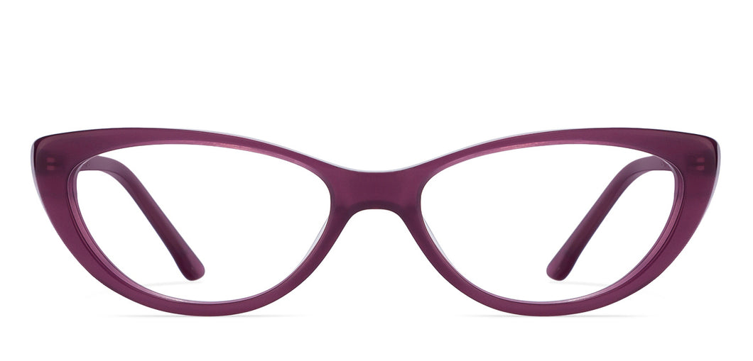 Purple Cat Eye Full Rim Women Eyeglasses by Vincent Chase Online-118200