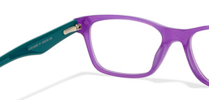 Purple Rectangle Full Rim Unisex Eyeglasses by Vincent Chase Online-118372