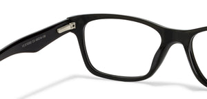 Black Rectangle Full Rim Unisex Eyeglasses by Vincent Chase Online-118374