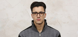 Black Wayfarer Full Rim Unisex Eyeglasses by Vincent Chase Online-118387