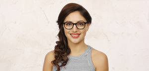Black Wayfarer Full Rim Unisex Eyeglasses by Vincent Chase Online-118387