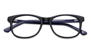 Black Wayfarer Full Rim Unisex Eyeglasses by Vincent Chase Online-118387