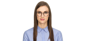 Grey Round Full Rim Unisex Eyeglasses by Lenskart Air Online-118421