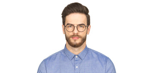 Grey Round Full Rim Unisex Eyeglasses by Lenskart Air Online-118421
