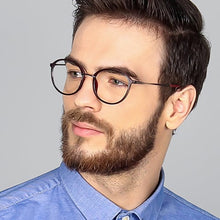 Load image into Gallery viewer, Grey Round Full Rim Unisex Eyeglasses by Lenskart Air Online-118421