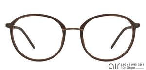 Brown Round Full Rim Unisex Eyeglasses by Lenskart Air Online-118423
