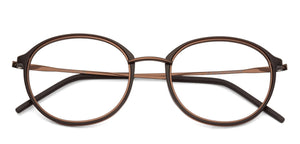 Brown Round Full Rim Unisex Eyeglasses by Lenskart Air Online-118423