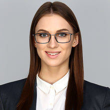Load image into Gallery viewer, Silver Rectangle Full Rim Unisex Eyeglasses by Lenskart Air Online-118430