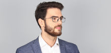 Load image into Gallery viewer, Silver Rectangle Full Rim Unisex Eyeglasses by Lenskart Air Online-118430