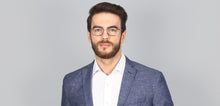 Load image into Gallery viewer, Silver Rectangle Full Rim Unisex Eyeglasses by Lenskart Air Online-118430
