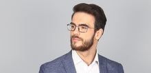 Load image into Gallery viewer, Silver Rectangle Full Rim Unisex Eyeglasses by Lenskart Air Online-118430