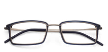 Load image into Gallery viewer, Silver Rectangle Full Rim Unisex Eyeglasses by Lenskart Air Online-118430