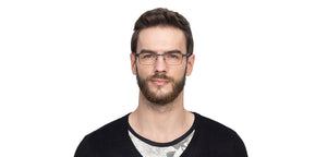 Gunmetal Rectangle Full Rim Unisex Eyeglasses by Vincent Chase Online-118445