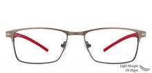 Load image into Gallery viewer, Gunmetal Rectangle Full Rim Unisex Eyeglasses by Vincent Chase Online-118445