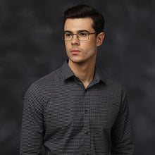 Load image into Gallery viewer, Gunmetal Rectangle Full Rim Unisex Eyeglasses by Vincent Chase Online-118445