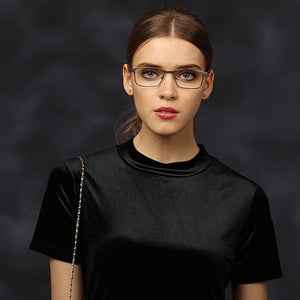 Gunmetal Rectangle Full Rim Unisex Eyeglasses by Vincent Chase Online-118445