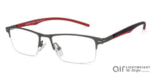 Load image into Gallery viewer, Black Rectangle Half Rim Unisex Eyeglasses by Lenskart Air Online-118450