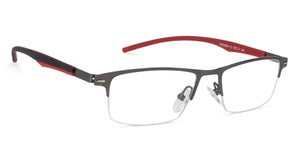 Black Rectangle Half Rim Unisex Eyeglasses by Lenskart Air Online-118450