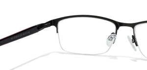 Red Rectangle Half Rim Unisex Eyeglasses by Vincent Chase VC-119598