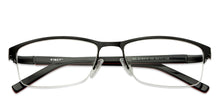 Load image into Gallery viewer, Red Rectangle Half Rim Unisex Eyeglasses by Vincent Chase VC-119598