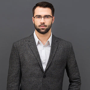 Red Rectangle Half Rim Unisex Eyeglasses by Vincent Chase VC-119598
