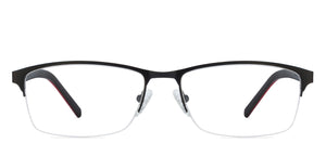 Red Rectangle Half Rim Unisex Eyeglasses by Vincent Chase VC-119598