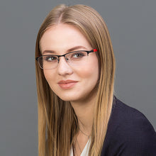 Load image into Gallery viewer, Red Rectangle Half Rim Unisex Eyeglasses by Vincent Chase VC-119598