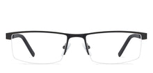 Load image into Gallery viewer, Black Rectangle Half Rim Unisex Eyeglasses by Vincent Chase VC-119613