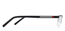 Load image into Gallery viewer, Black Rectangle Half Rim Unisex Eyeglasses by Vincent Chase VC-119613