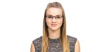 Load image into Gallery viewer, Black Rectangle Half Rim Unisex Eyeglasses by Vincent Chase VC-119613