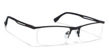 Load image into Gallery viewer, Black Rectangle Half Rim Unisex Eyeglasses by Vincent Chase VC-119622