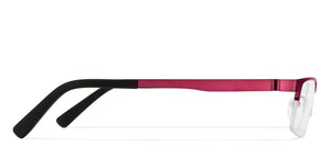 Purple Rectangle Half Rim Unisex Eyeglasses by Vincent Chase VC-119629