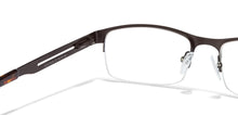 Load image into Gallery viewer, Gunmetal Rectangle Half Rim Unisex Eyeglasses by Vincent Chase Essentials-119656