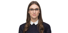 Load image into Gallery viewer, Gunmetal Rectangle Half Rim Unisex Eyeglasses by Vincent Chase Essentials-119656