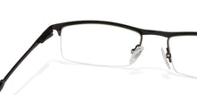 Load image into Gallery viewer, Black Rectangle Half Rim Unisex Eyeglasses by Vincent Chase Online-119661