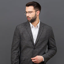 Load image into Gallery viewer, Brown Rectangle Half Rim Unisex Eyeglasses by Vincent Chase VC-119662