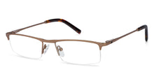 Load image into Gallery viewer, Brown Rectangle Half Rim Unisex Eyeglasses by Vincent Chase VC-119662
