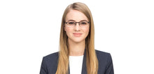 Load image into Gallery viewer, Gunmetal Rectangle Half Rim Unisex Eyeglasses by Vincent Chase VC-119663