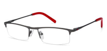 Load image into Gallery viewer, Gunmetal Rectangle Half Rim Unisex Eyeglasses by Vincent Chase VC-119663