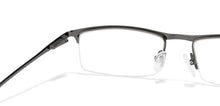 Load image into Gallery viewer, Gunmetal Rectangle Half Rim Unisex Eyeglasses by Vincent Chase VC-119664