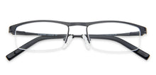 Load image into Gallery viewer, Black Rectangle Half Rim Narrow Unisex Eyeglasses by Vincent Chase-140393